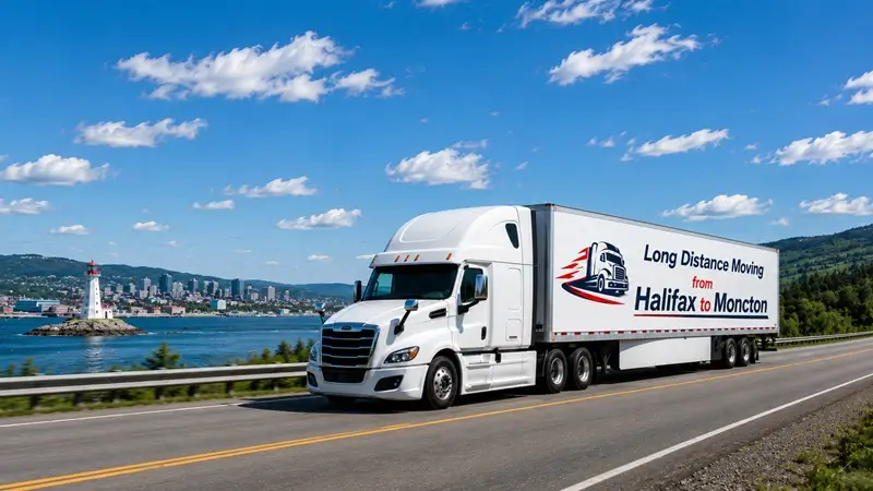 Halifax to Moncton moving route